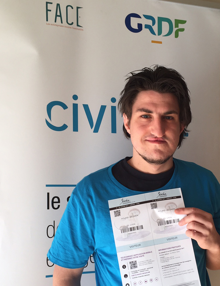 Invitation par GRDF d'un service civique CIVIGAZ attiré par les métiers de bouche